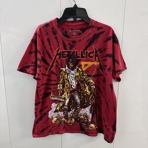 Metallica Unforgiven Tie-Dye 2 Sided T Shirt Size M official merchandise